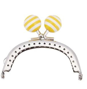 Fermoir jaune et blanc