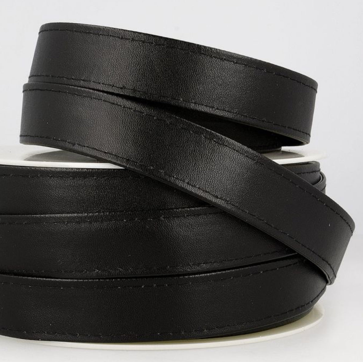 Sangle simili cuir noir 25mm