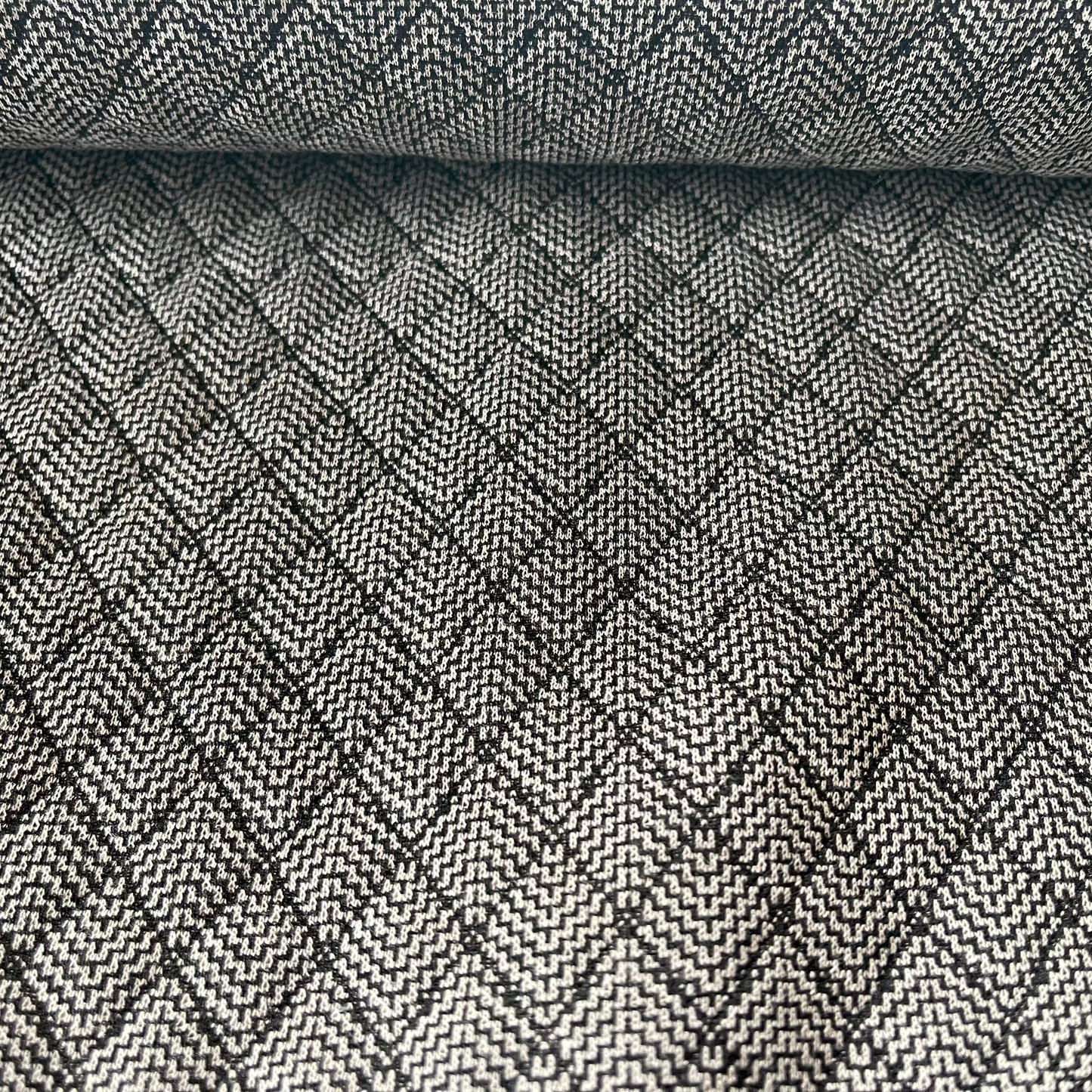 Jersey jacquard "quilté" beige