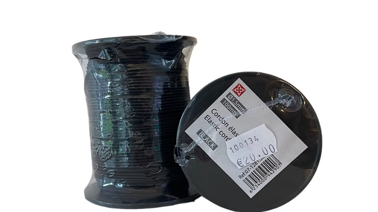 Cordon élastique noir