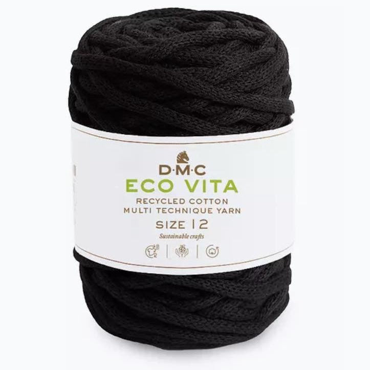 Fil coton - noir- DMC - Nova Vita 12 (ancien eco vita)