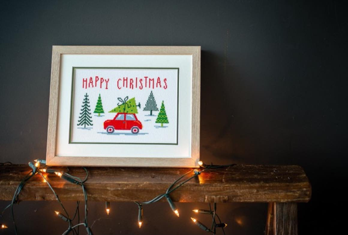 Kit broderie - Happy Christmas