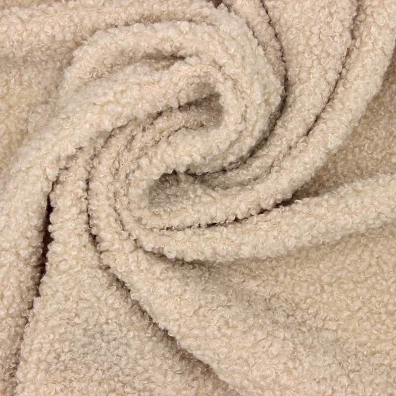 Teddy Fur - tissu bouclette beige