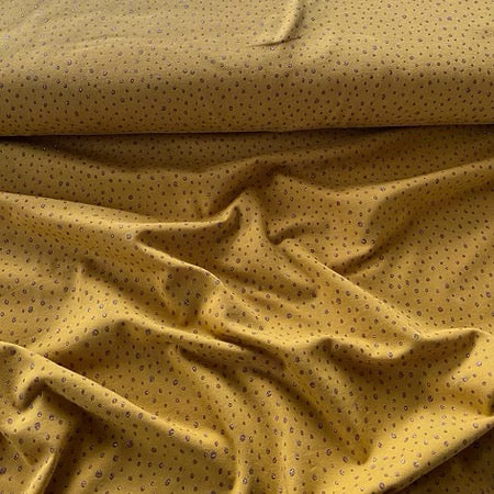 Jersey moutarde pois argenté