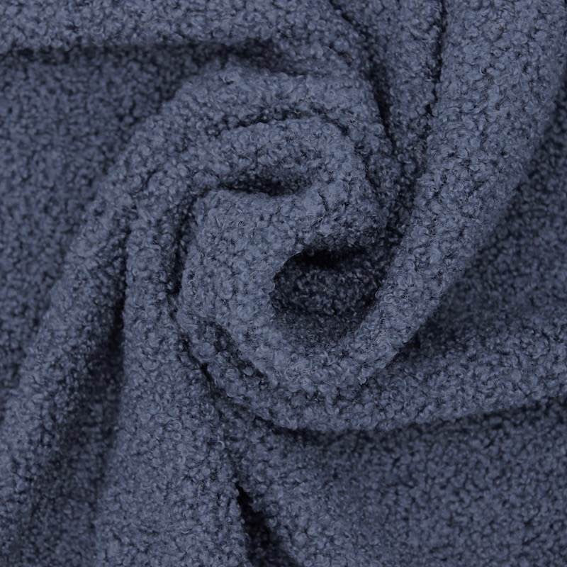 Teddy Fur - tissu bouclette bleu