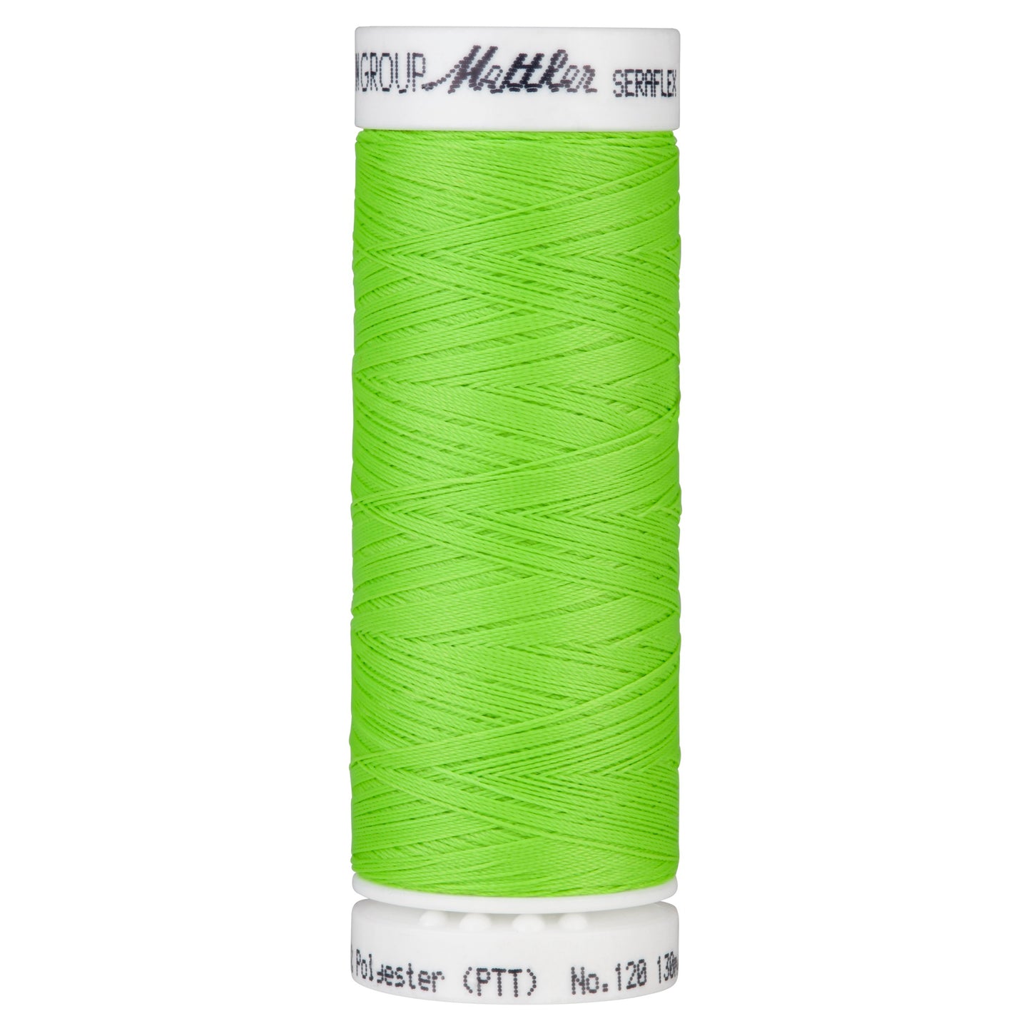 Fil à coudre élastique Seraflex Mettler 130 m - 70279 vert fluo
