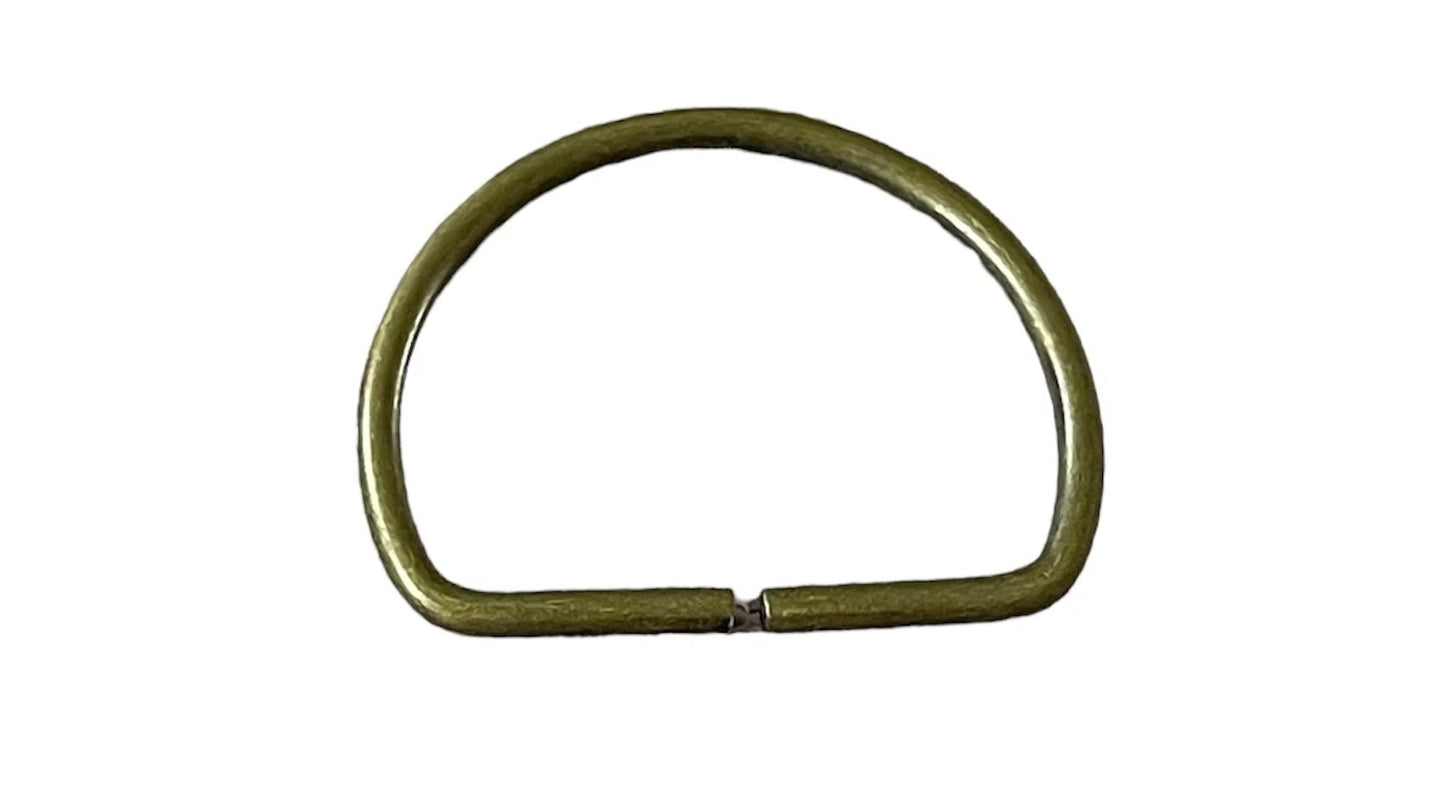 Demi anneau en métal bronze - 30 mm