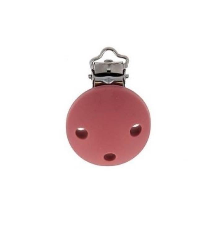 Pince attache tétine - rose foncé - Bohin