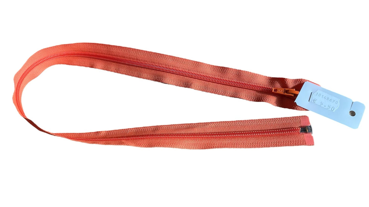 Fermeture éclair 30 cm - YKK - zip non séparable orange