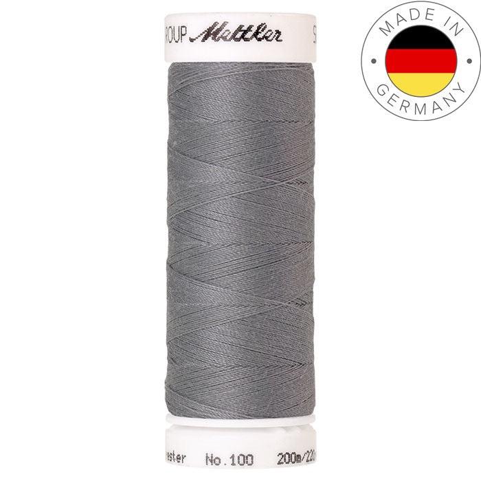 Fil à coudre Seralon Mettler 200m polyester - 3501 Gris bleu toucan
