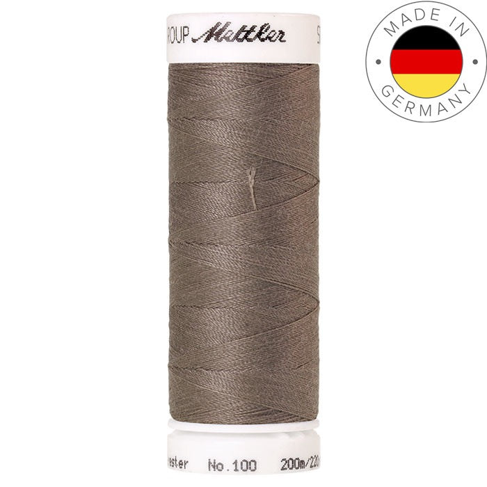 Fil à coudre Seralon Mettler 200m polyester - 1457 Taupe médium