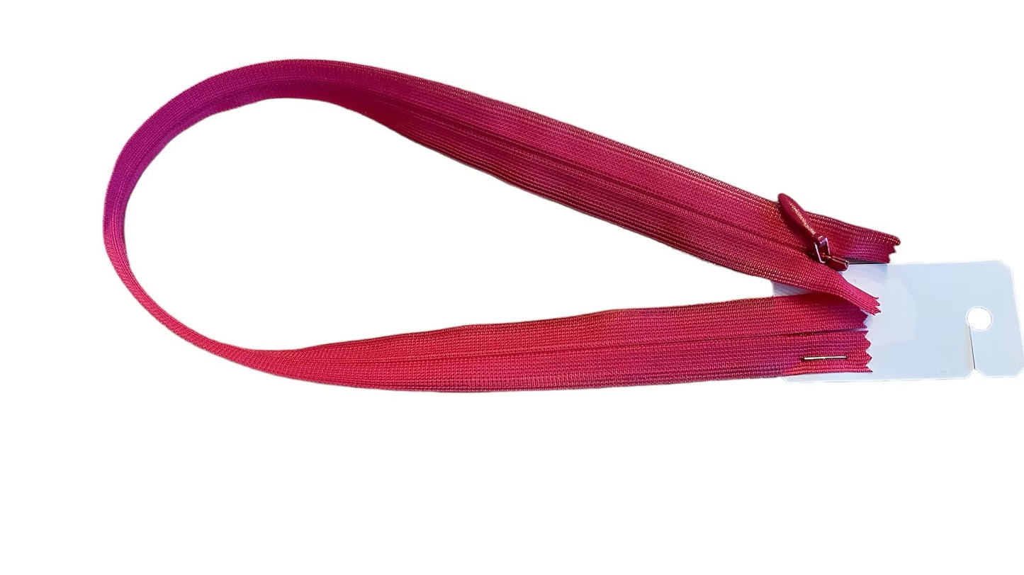 Fermeture éclair 40 cm - YKK - zip invisible rose