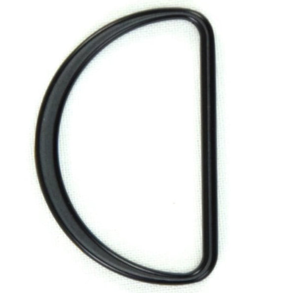 Anneau demi lune plat 20mm noir