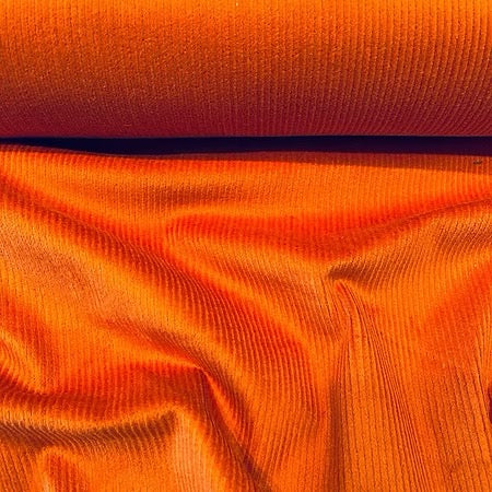 Velours milleraies orange