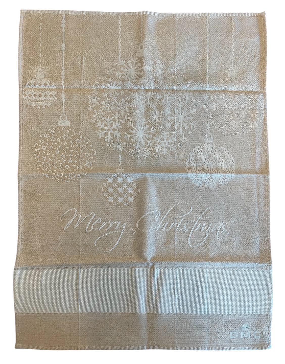 DMC - torchon de cuisine à broder - BEIGE