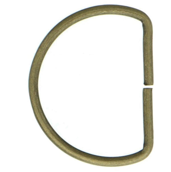 Anneau demi lune 30mm bronze