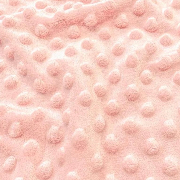 Minky pois rose poudré