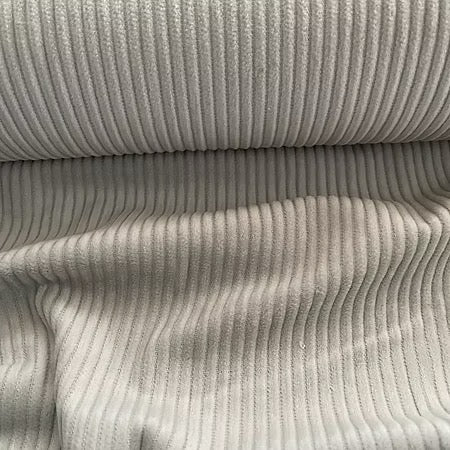 Velours côtelé blanc écru