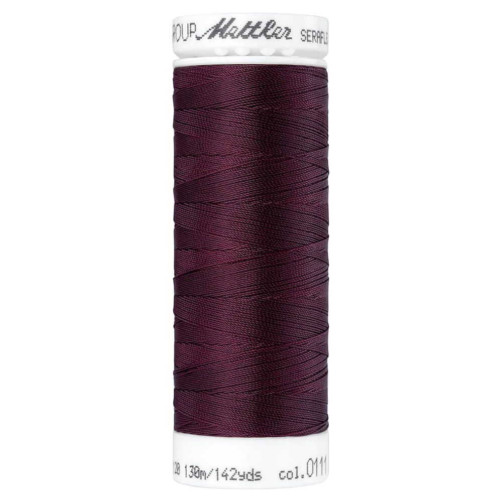 Fil à coudre élastique Seraflex Mettler 130 m - 111 betterave rouge