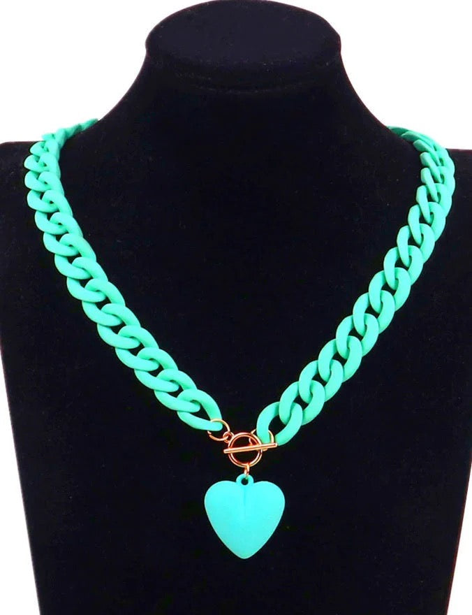 Maillons de chaine turquoise 23mm
