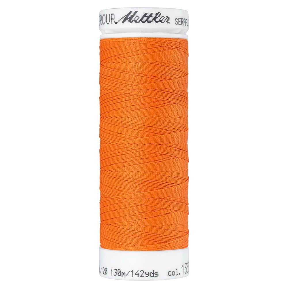 Fil à coudre élastique Seraflex Mettler 130 m - 1335 mandarine