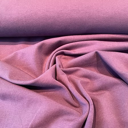 Jersey de coton uni rose