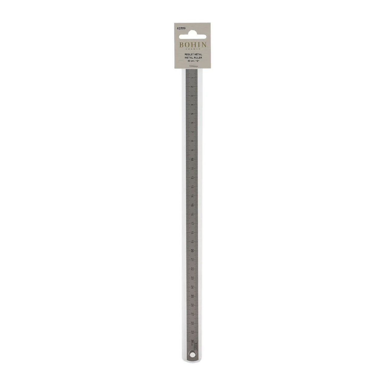 Règle métal 30cm / 12in - Bohin