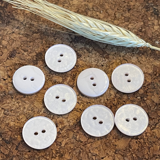 Bouton rond effet froissé rose clair 18mm