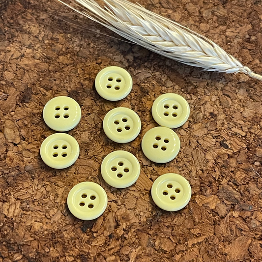 Bouton rond jaune 12mm