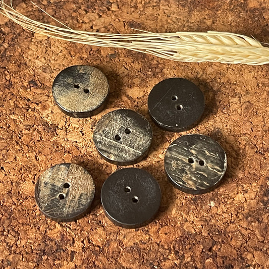 Bouton rond bois 22mm