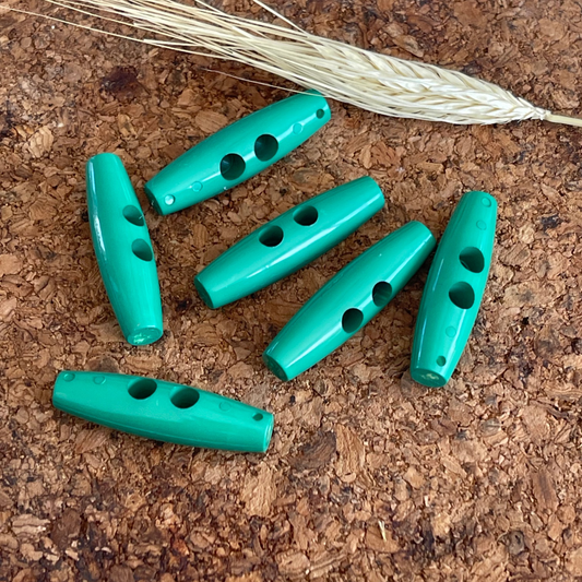 Bouton bûchette vert - 40mm