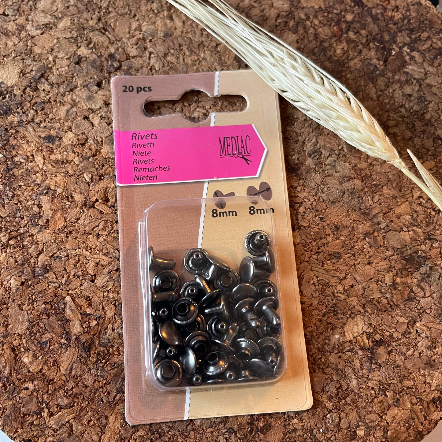 Rivets - Gris foncé Col 578 - Mediac