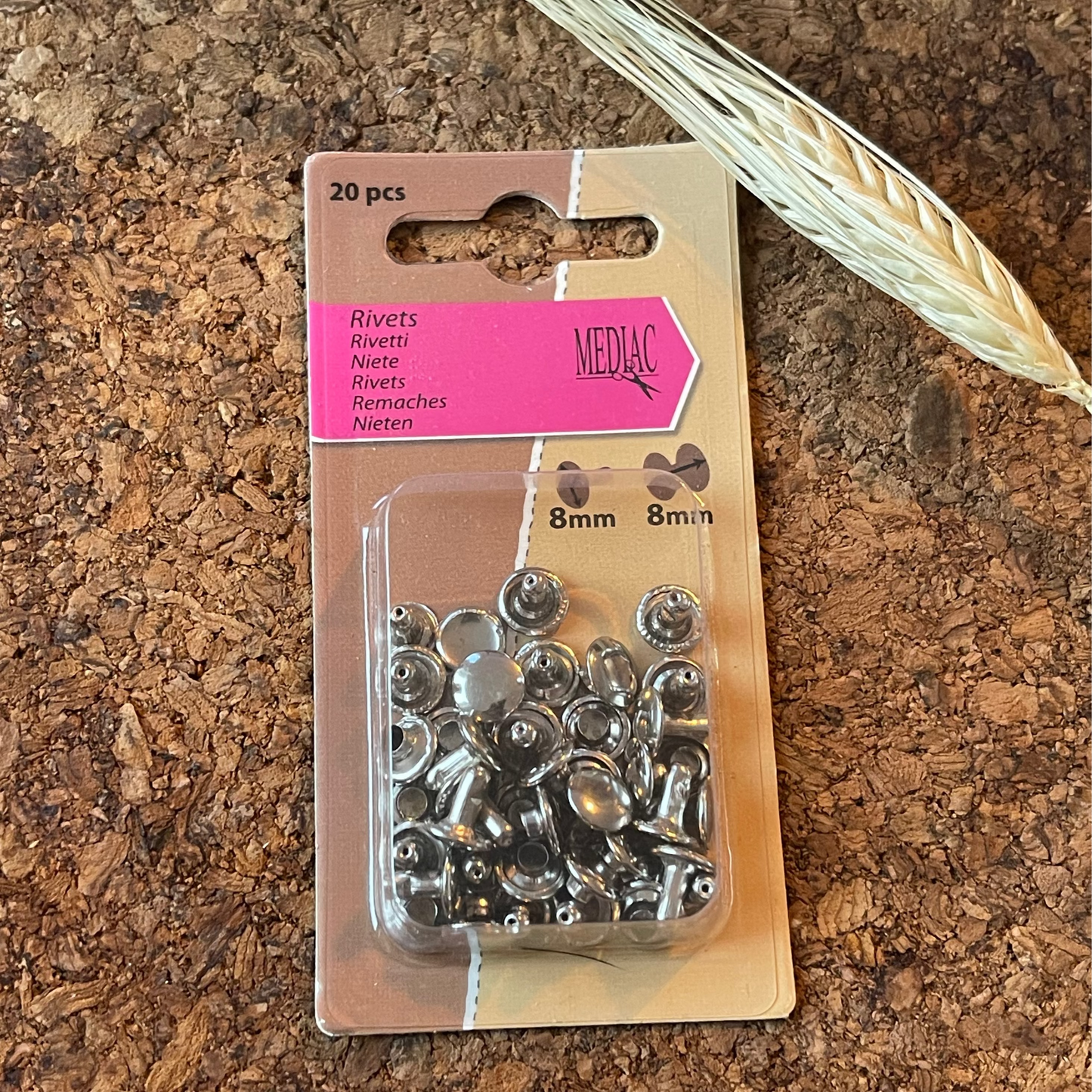 Rivets - Argenté Col 120 - Mediac