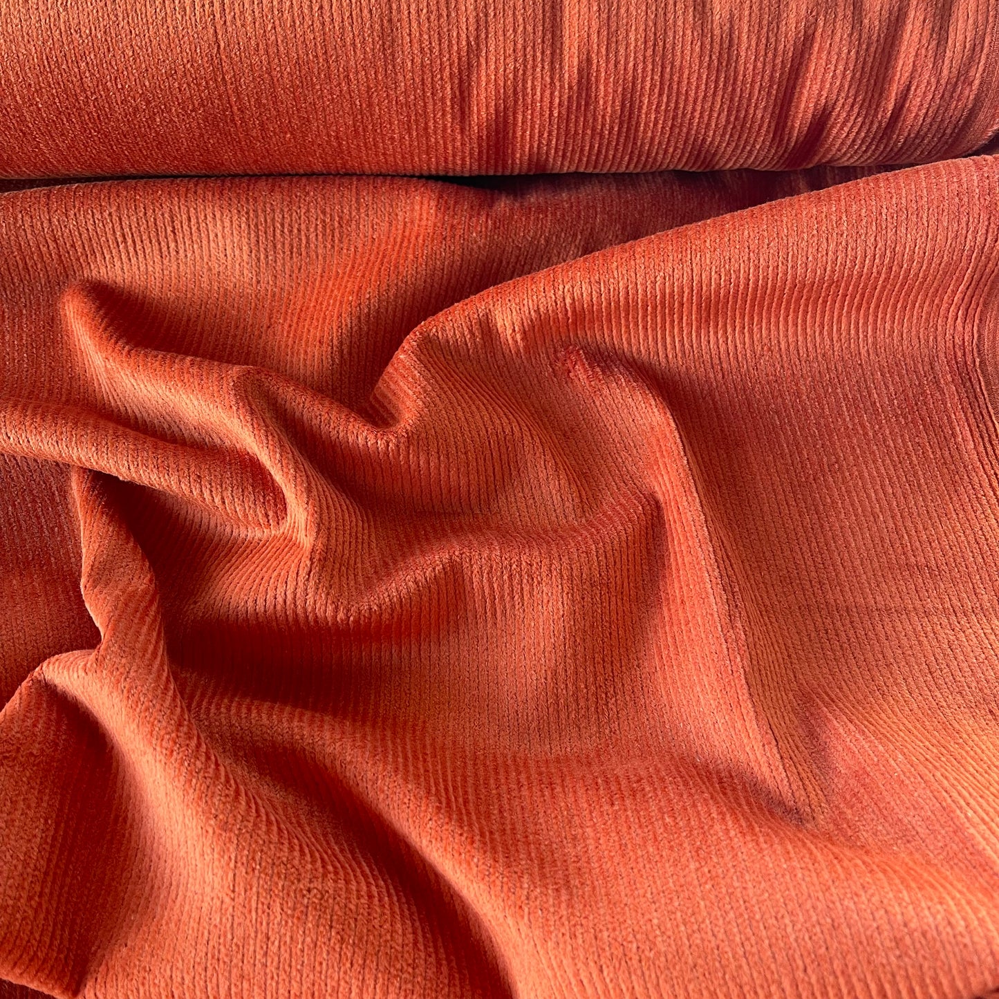 Velours milleraies terracota  8W STRETCH