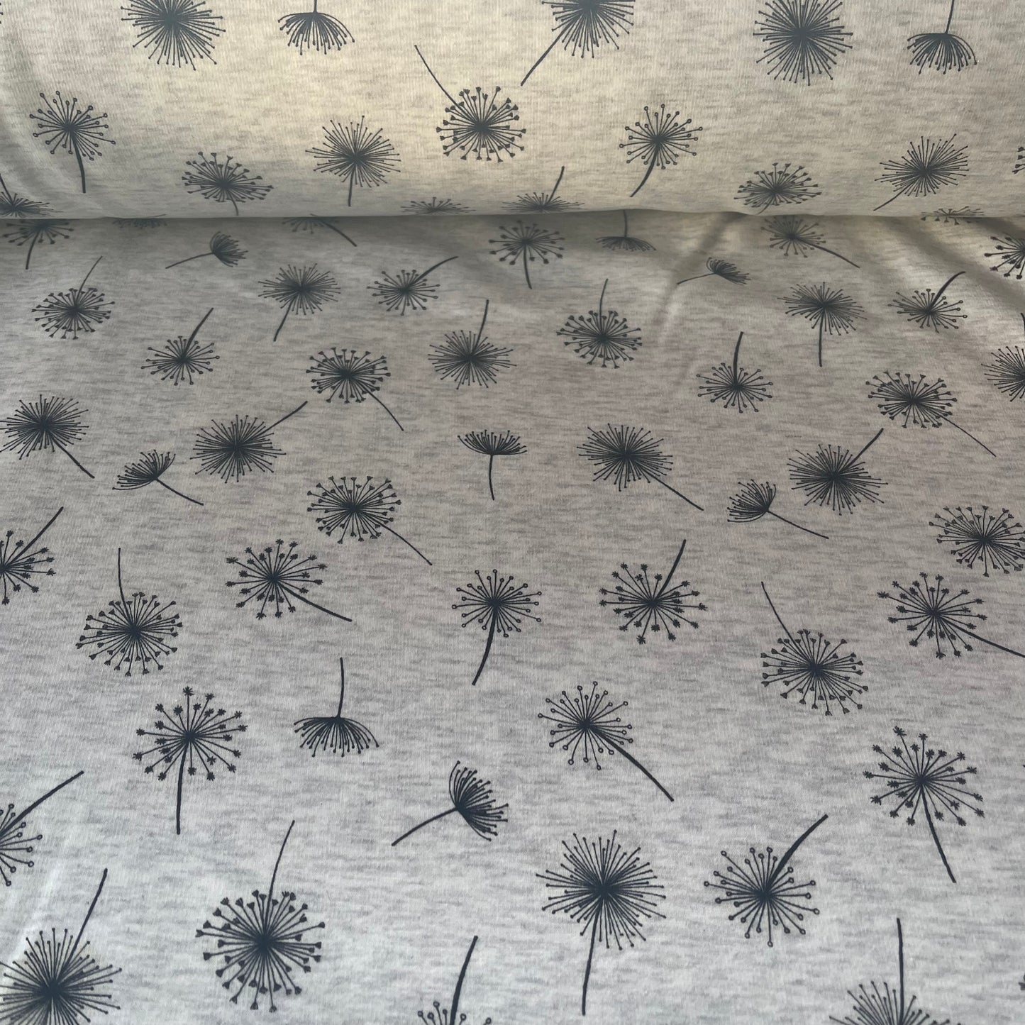 Sweat pissenlits gris chiné