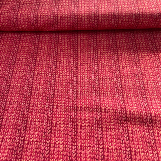Jersey petits coeurs panaché rouge - Stenzo