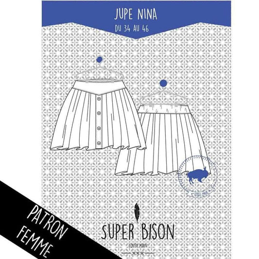 Patron Jupe femme Nina du 34 au 46 - Super Bison