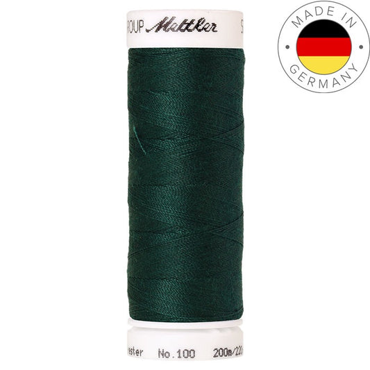 Fil à coudre Seralon Mettler 200m polyester - 0757 Vert impérial