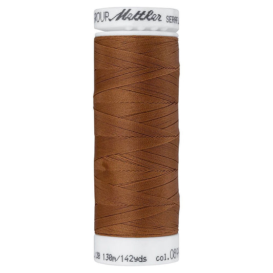 Fil à coudre élastique Seraflex Mettler 130 m - 899 marron