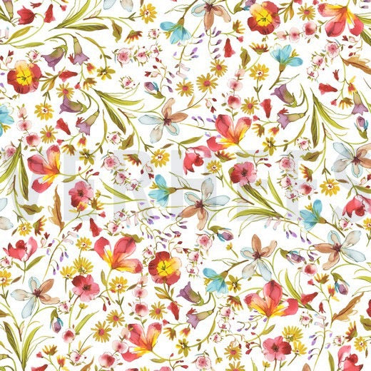 Jersey de viscose - Fleurs des champs