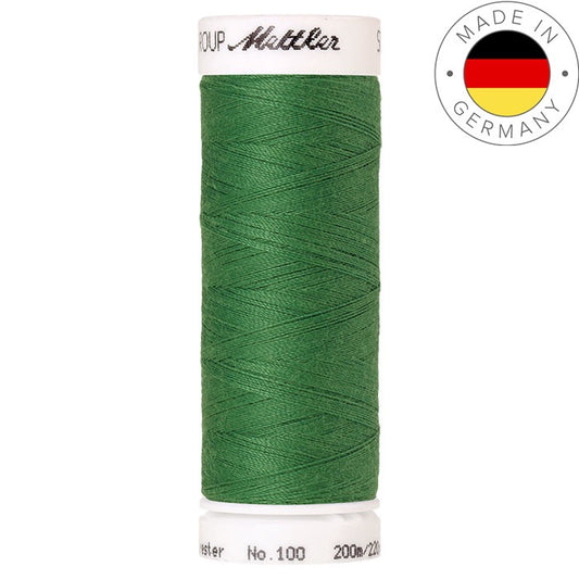 Fil à coudre Seralon Mettler 200m polyester - 0224 Vert gazon
