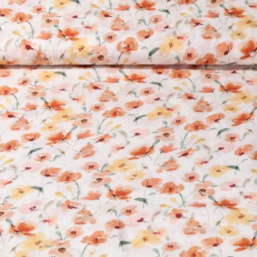 Viscose - Dobby fleurs