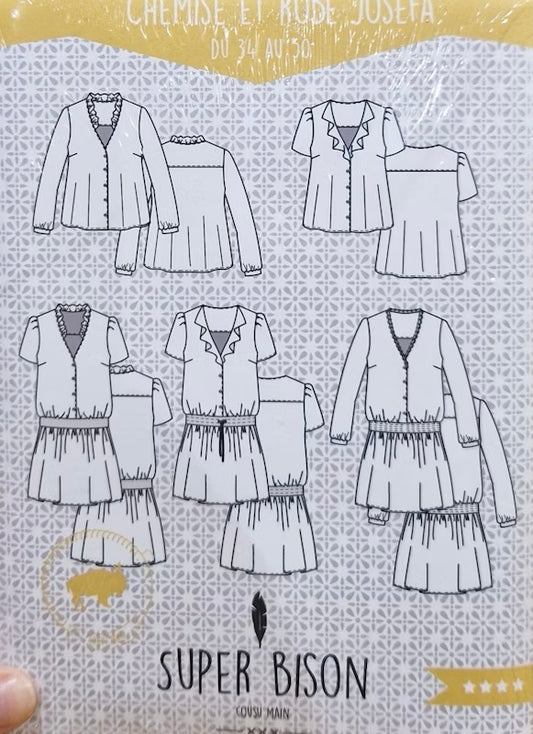Patron Chemise et Robe Joséfa du 34 au 50 - Super Bison