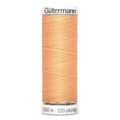 Fil à coudre gutermann polyester 200m - 979 abricot clair