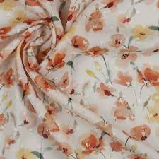 Viscose - Dobby fleurs
