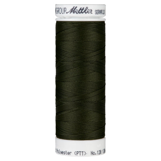 Fil à coudre élastique Seraflex Mettler 130 m - 554 vert foncé