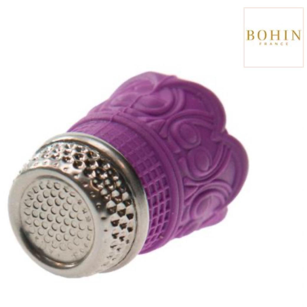 Dé en silicone violet taille L - Bohin