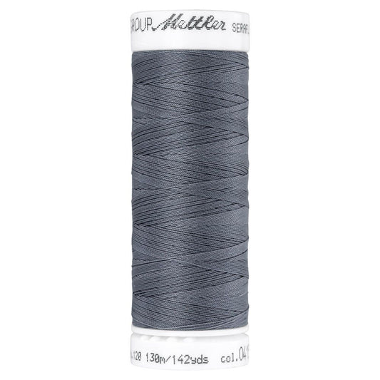 Fil à coudre élastique Seraflex Mettler 130 m -  415 gris moyen