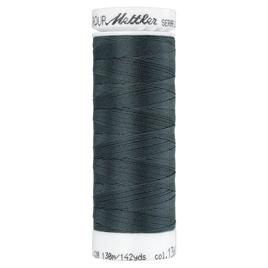 Fil à coudre élastique Seraflex Mettler 130 m -  1360 gris foncé