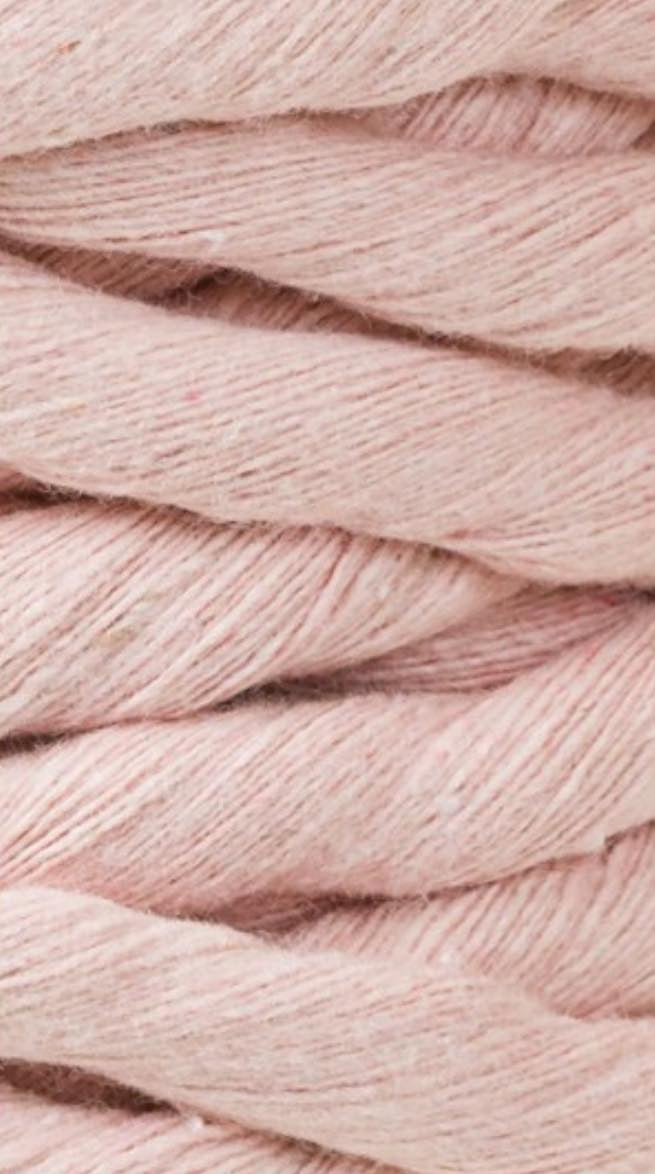 Corde peignée macramé - rose pastel - Bobbiny